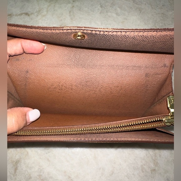 Louis Vuitton Monogram Portefeiulle Sarah Long Bifold Wallet Brown - Picture 3 of 15